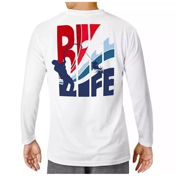 Reel Life Men's Jax Beach Long Sleeve UPF 50UV Protective Shirt Size Med… - Picture 1 of 12